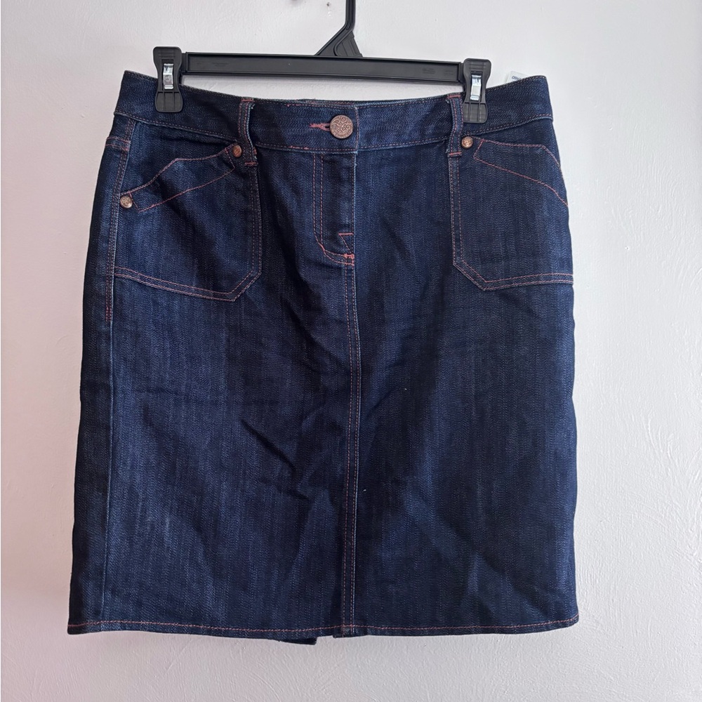 Tommy Hilfiger Dark Blue Denim Pencil Skirt